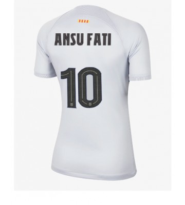 Barcelona Ansu Fati #10 Tredjedrakt Kvinner 2022-23 Kortermet